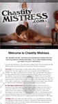 Mobile Screenshot of chastitymistress.com